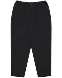 COMME DES GARÇON BLACK - Elasticated-Waistband Tapered Trousers - Lyst