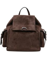 Brunello Cucinelli - Sartorial Suede-Finish Buckle-Fastening Backpack - Lyst