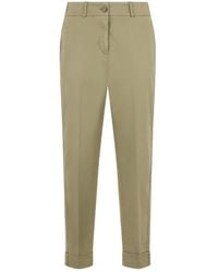 Peserico - Turn-Up Hem Trousers - Lyst