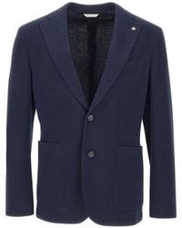Manuel Ritz - Patch-Pocket Single-Breasted Blazer - Lyst