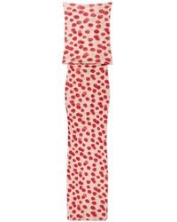 Stella McCartney - Raspberry Print Mesh Maxi Dress - Lyst