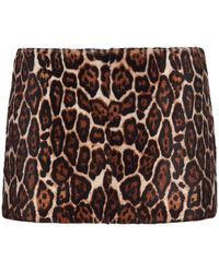 Prada - Minirock Mit Animal-Print - Lyst