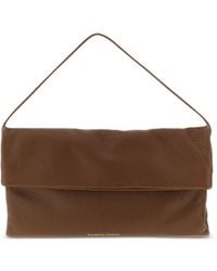 Elisabetta Franchi - Borsa A Spalla Con Logo Goffrato - Lyst