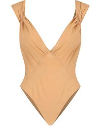 Saint Laurent - Cross-Back Silk Bodysuit - Lyst