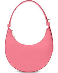 Furla - Delizia Half-Moon Schultertasche mit Reißverschluss - Lyst