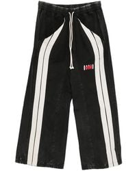 RIVINGTON roi Rebis - Logo-Patch Side-Stripe Cotton Track Pants - Lyst