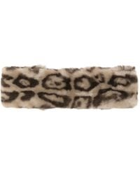Apparis - Haarreif Aus Faux Fur Mit Leopardenprint - Lyst