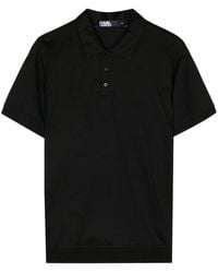 Karl Lagerfeld - K/signature Cotton Polo Shirt - Lyst
