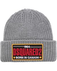 DSquared² - Logo-Patch Beanie - Lyst