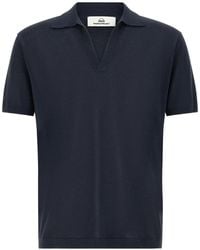 Riviera - Open Collar Polo Shirt - Lyst