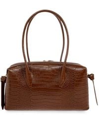 Yuzefi - Sac Porté Épaule Brioche À Effet Peau De Crocodile - Lyst
