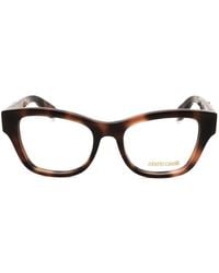 Roberto Cavalli - Tortoiseshell-Effect Square-Frame Glasses - Lyst