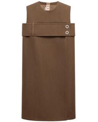 Marni - Wool Dress With Belted Bust - Lyst