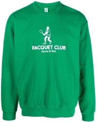 Sporty & Rich - Sweatshirt mit "Racquet Club"-Print - Lyst