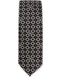 Dolce & Gabbana - Cravate en soie à logo jacquard - Lyst