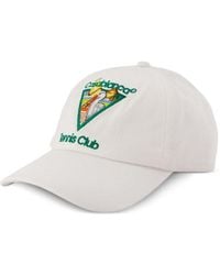 CASABLANCA - Pyramid Abduction Tennis Club Cotton Baseball Cap - Lyst