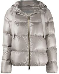 Herno - Metallic Quilted Puffer Jacket - Lyst