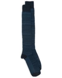 Missoni - Kniestrümpfe Mit Zickzackmuster - Lyst