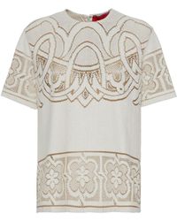 La DoubleJ - Lacey House Embroidered T-shirt - Lyst