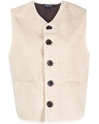 Soeur - V-Neck Faux-Shearling Vest - Lyst