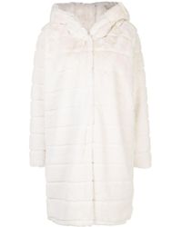 Apparis Faux Fur Coat - White