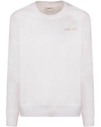 Bally - Logo-embroidered Organic Cotton Sweatshirt - Lyst