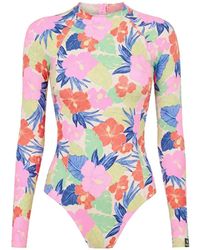 Rip Curl - Bañador Party Wave Con Estampado Floral - Lyst