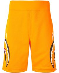 bape shorts orange