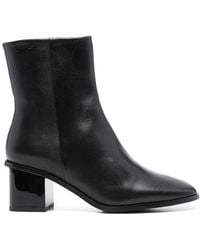Calvin Klein - 50Mm Leather Square-Toe Ankle Boots - Lyst