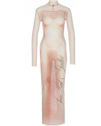 Jean Paul Gaultier - Mesh Long Dress - Lyst