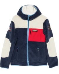 Napapijri - Colour-Block Fleece Jacket - Lyst