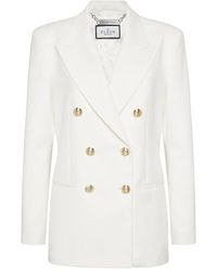 Philipp Plein - Blazer Met Dubbele Rij Knopen - Lyst