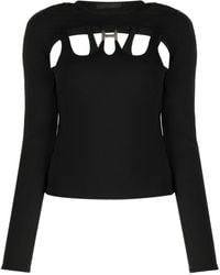 HELIOT EMIL - Cut-out Long-sleeve Top - Lyst