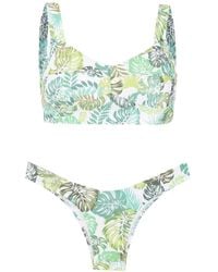 Amir Slama - Bikini Con Palmeras Estampadas - Lyst
