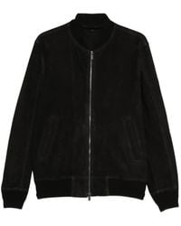 Salvatore Santoro - Suede Bomber Jacket - Lyst