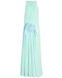 Genny - Gathered Floral Maxi Dress - Lyst