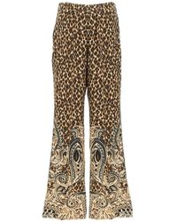 Etro - Leopard-Print Trousers - Lyst