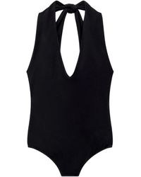 Another Tomorrow - Body Con Cuello Halter - Lyst