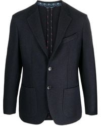 Etro - Button Up Long Sleeve Blazer - Lyst