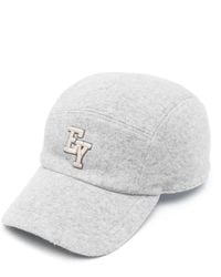 Eleventy - Logo-embroidered Wool Cap - Lyst
