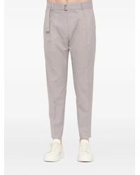 BE ABLE - Pleated Belted Trousers - Lyst