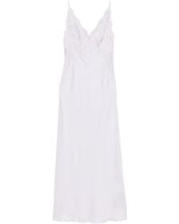 Sandro - Lace-Trim Maxi Dress - Lyst