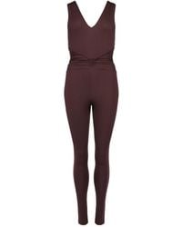 Eres - Hope Geribbelde Jumpsuit Met Gekruiste Bandjes - Lyst