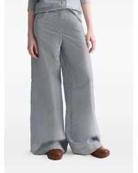 Twp - Dillon Pinstriped-Pattern High-Waisted Trousers - Lyst