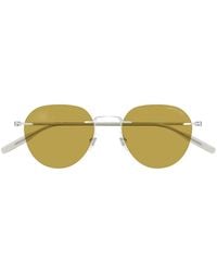 Montblanc - Rimless Geometric-Frame Sunglasses - Lyst