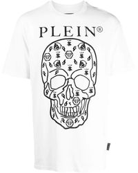 Philipp Plein - Skull-Print Round Neck T-Shirt - Lyst