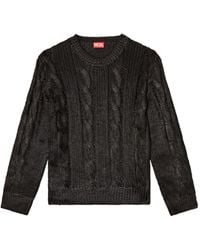 DIESEL - K-Michiu Cable-Knit Sweater - Lyst