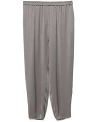 Giorgio Armani - Silk Tapered Trousers - Lyst