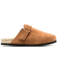 Manebí - Hamptons Leather Flat Mules - Lyst