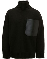 JW Anderson - Leather Patch-pocket Jumper - Lyst
